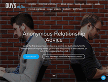 Tablet Screenshot of guyscrytoo.com